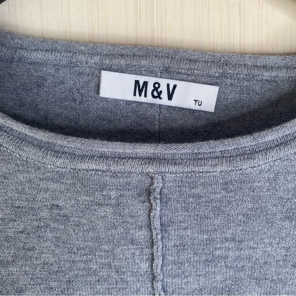 M & V Women’s Plus Sweater Soft Stretchy Oversized Crew Neck 2X/3X - Picture 6 of 10